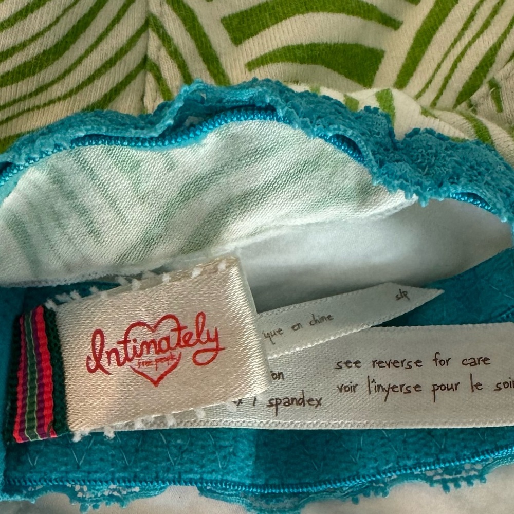 Intimately by Free People Patterned Halter Bralette - Picture 2 of 3